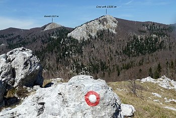 Nebesa, Crni vrh i Primorski Klek